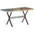 Mesa de comedor de madera maciza reciclada 140x70x76