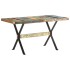 Mesa de comedor de madera maciza reciclada 140x70x76