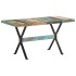 Mesa de comedor de madera maciza reciclada 140x70x76