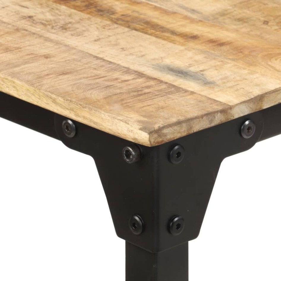 Mesa de comedor madera de mango rugosa 200x100x76