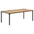 Mesa de comedor madera de mango rugosa 200x100x76
