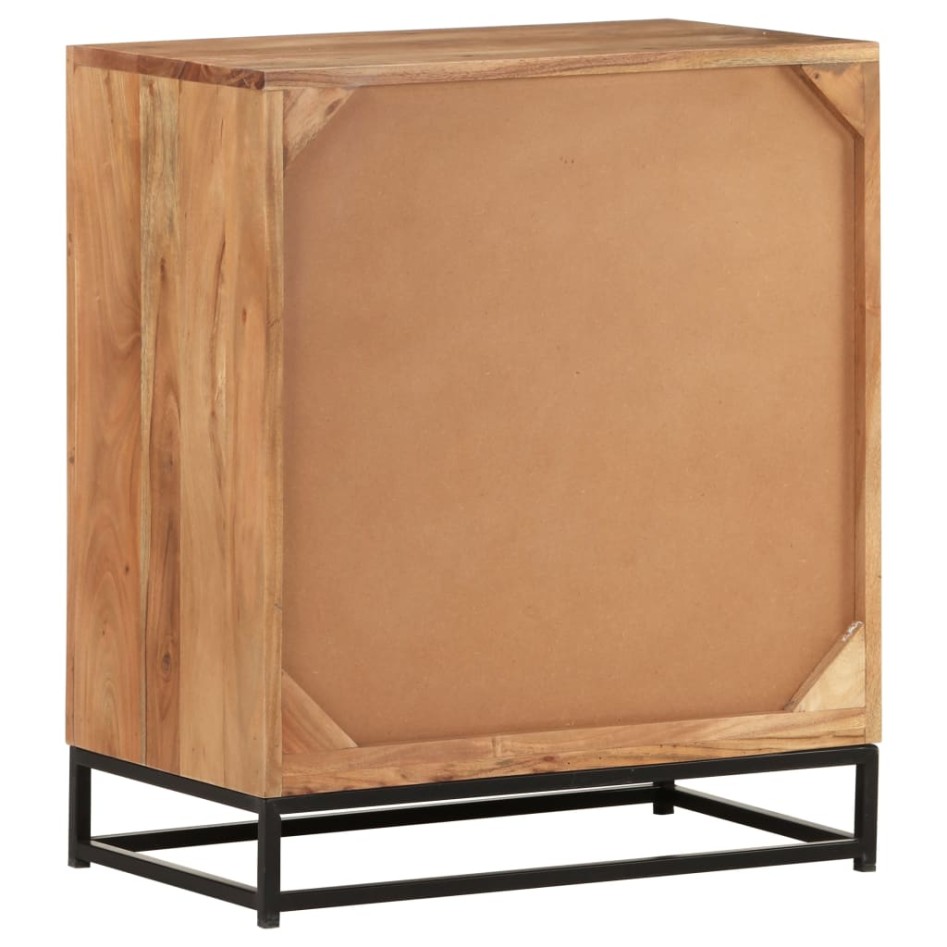 Aparador de madera maciza de acacia 60x35x70