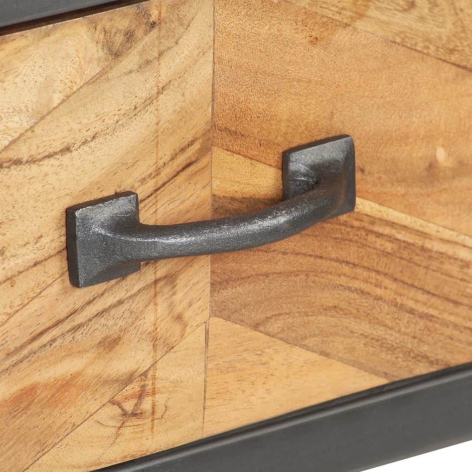 Mesa consola de madera maciza de acacia 110x35x75