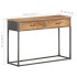 Mesa consola de madera maciza de acacia 110x35x75