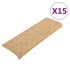 Alfombrilla autoadhesiva escalera 15 uds naranja 65x21x4
