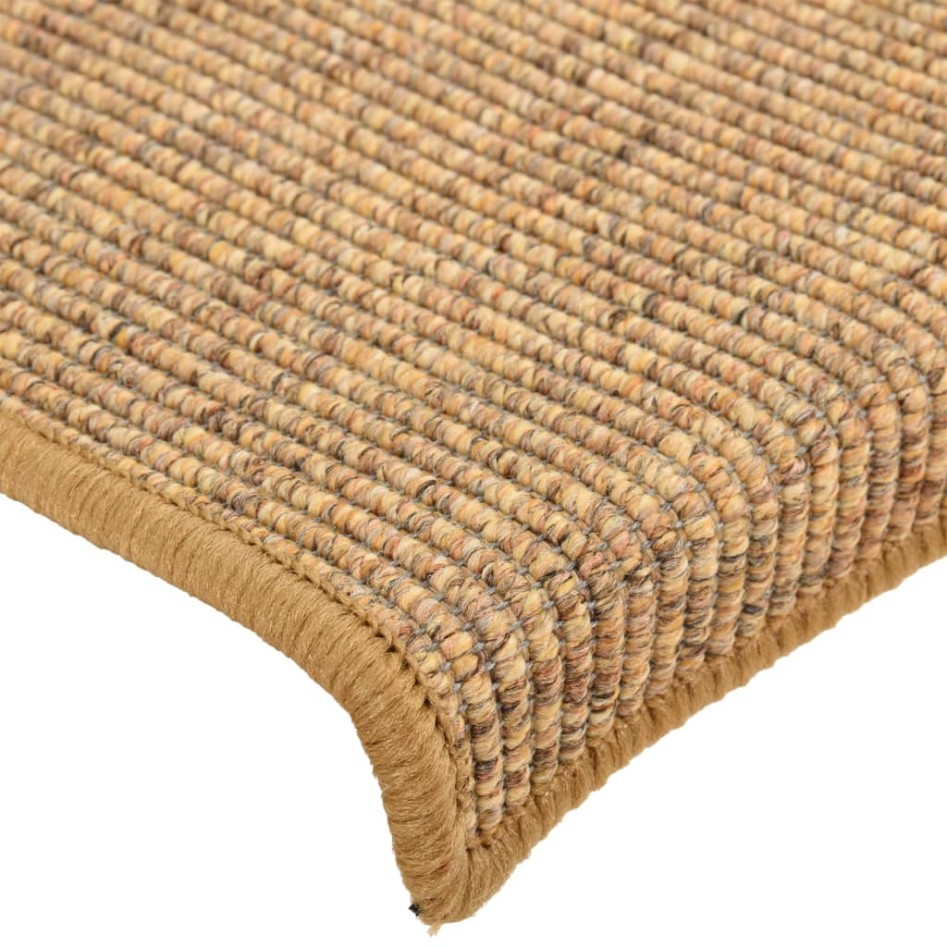 Alfombrilla autoadhesiva escalera 15 uds naranja 65x21x4