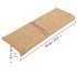 Alfombrilla autoadhesiva escalera 15 uds naranja 65x21x4