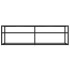Mueble para TV vidrio templado transparente 140x40x40,5