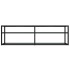 Mueble de TV vidrio templado color mármol blanco 140x40x40,5