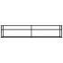 Mueble de TV vidrio templado color mármol blanco 200x40x40,5