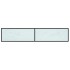 Mueble de TV vidrio templado color mármol blanco 200x40x40,5