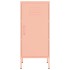 Armario de almacenamiento acero rosa 42,5x35x101,5