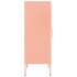 Armario de almacenamiento acero rosa 42,5x35x101,5
