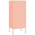 Armario de almacenamiento acero rosa 42,5x35x101,5