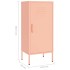 Armario de almacenamiento acero rosa 42,5x35x101,5