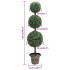 Planta de boj artificial forma de bola con maceta verde 118