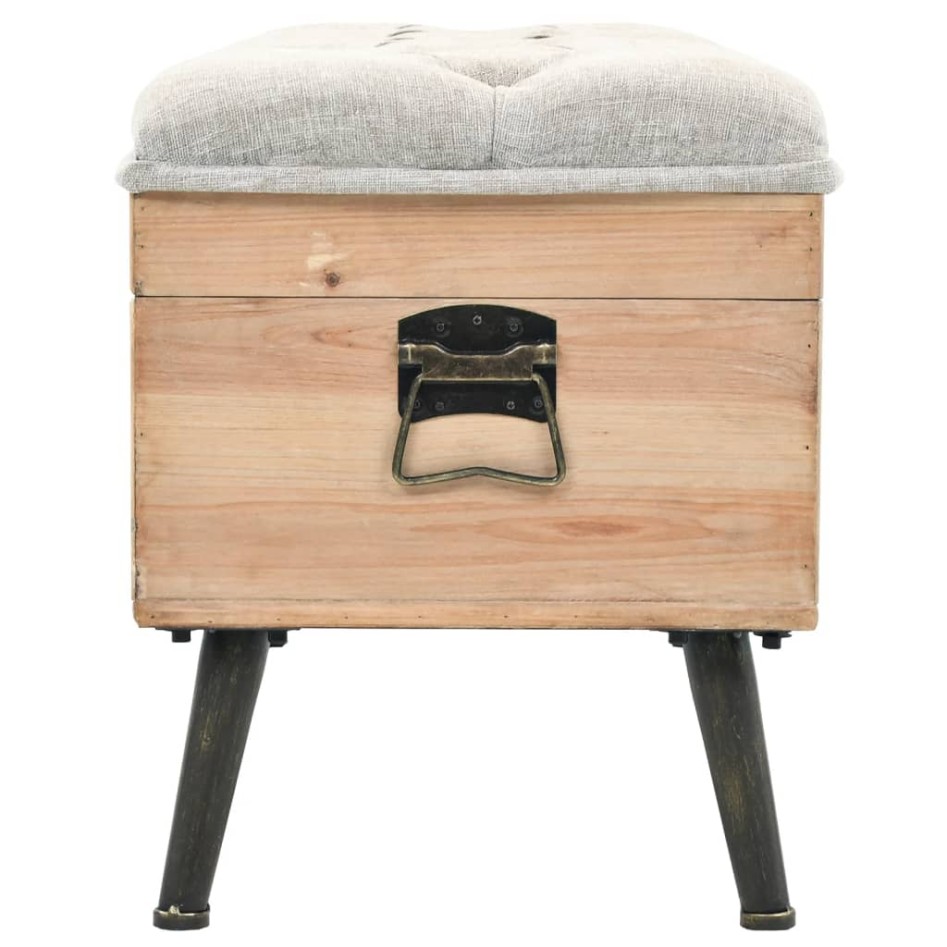 Banco de almacenaje madera maciza de abeto 110