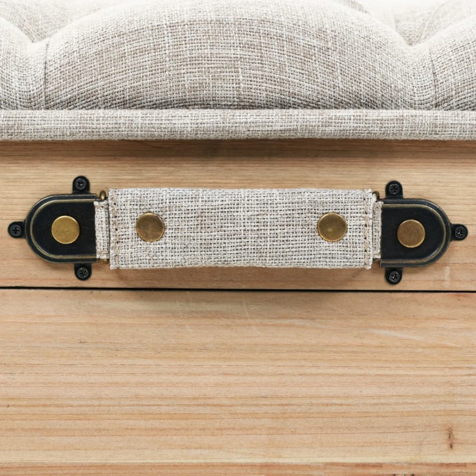 Banco de almacenaje madera maciza de abeto 110