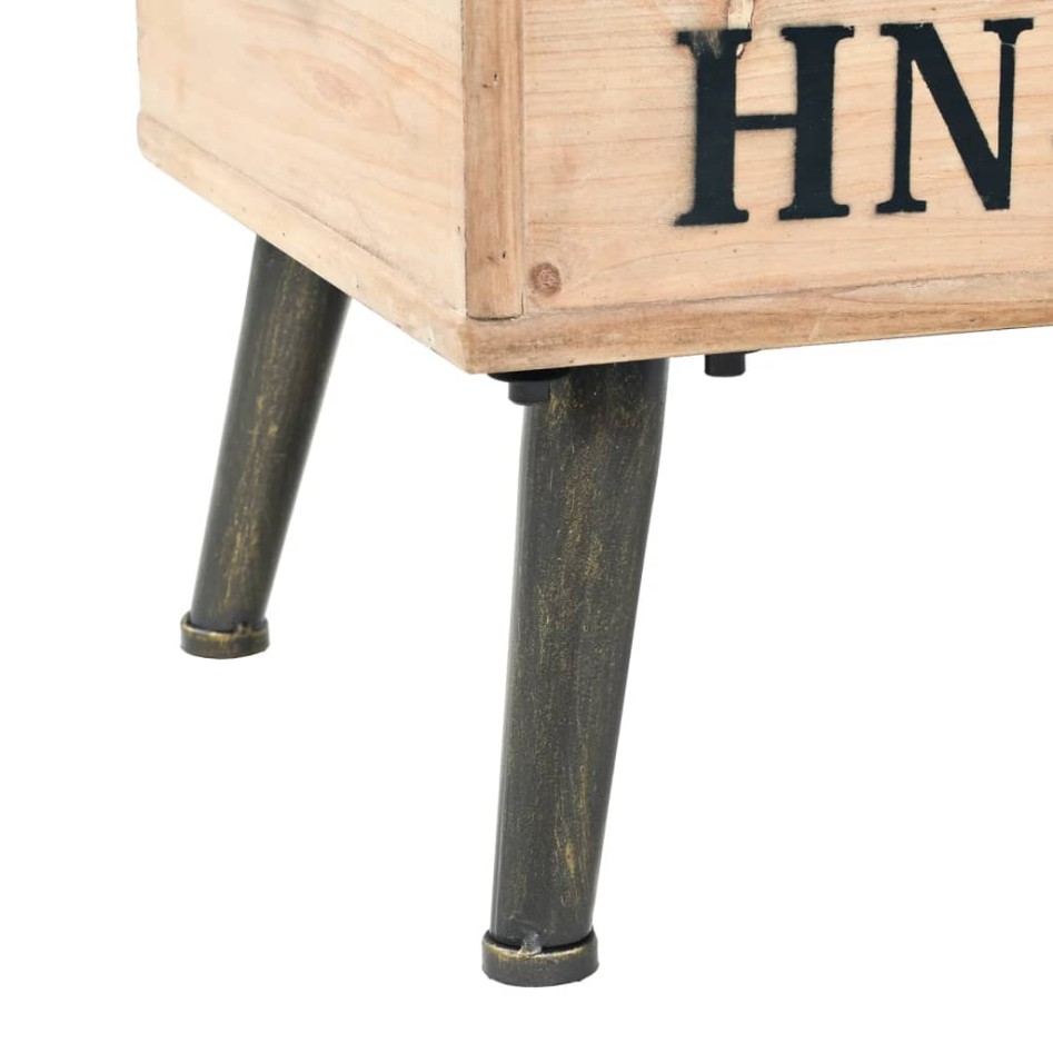 Banco de almacenaje madera maciza de abeto 110