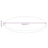 Tablero de mesa redonda madera de roble marrón claro Ø80x1,5