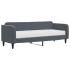 Sofá cama con colchón terciopelo gris oscuro 80x200