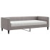 Sofá cama con colchón tela gris taupe 80x200