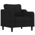 Sillón de tela negro 60