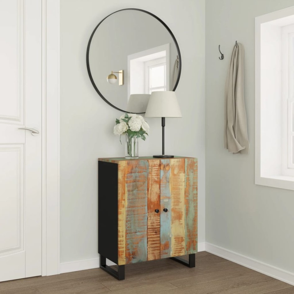 Aparador de madera maciza reciclada 60x33x75