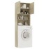 Armario de lavadora madera color roble sonoma 64x25,5x190