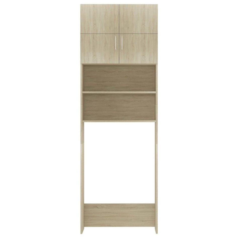 Armario de lavadora madera color roble sonoma 64x25,5x190
