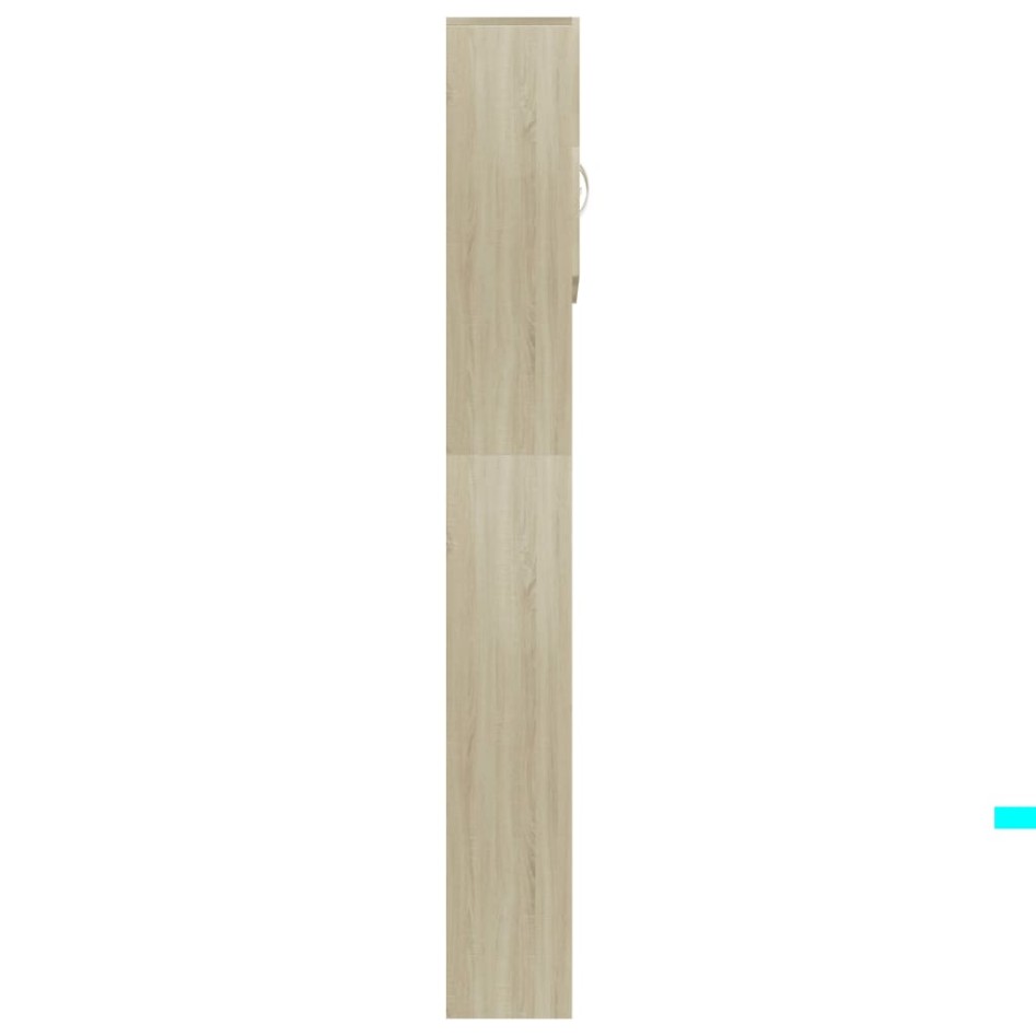 Armario de lavadora madera color roble sonoma 64x25,5x190