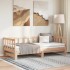 Sofá cama extraíble madera maciza de pino 2x(80x200)