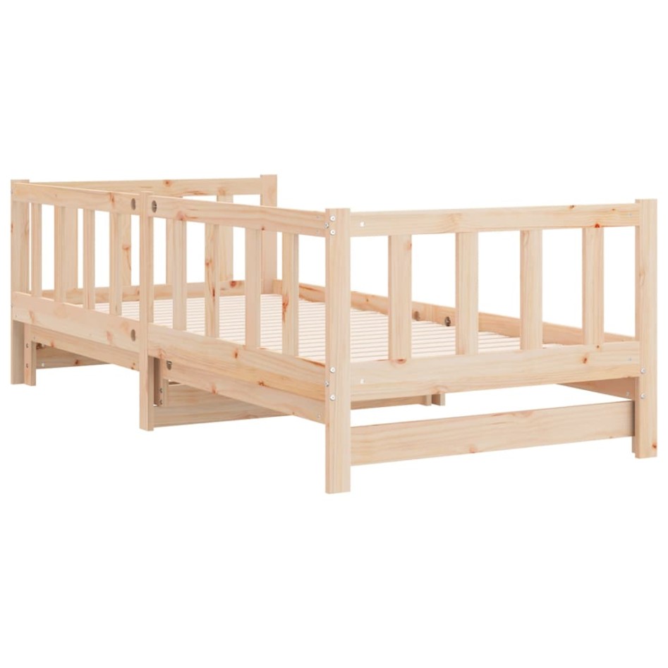Sofá cama extraíble madera maciza de pino 2x(80x200)
