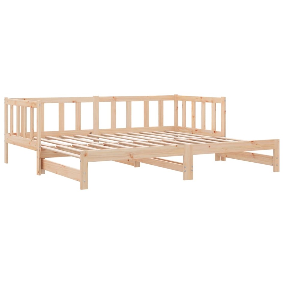 Sofá cama extraíble madera maciza de pino 2x(80x200)