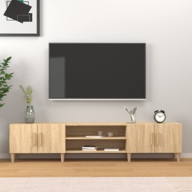 Mueble para TV madera contrachapada roble Sonoma 180x31,5x40