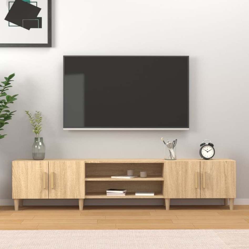 Mueble para TV madera contrachapada roble Sonoma 180x31,5x40