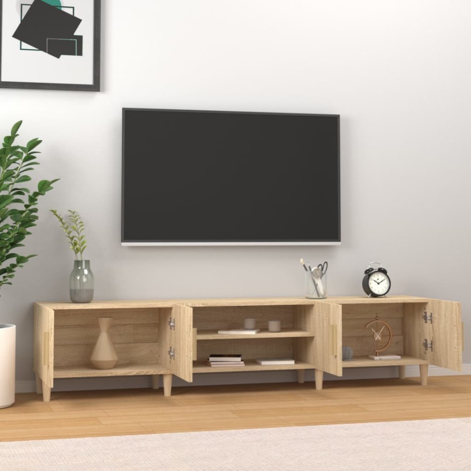 Mueble para TV madera contrachapada roble Sonoma 180x31,5x40