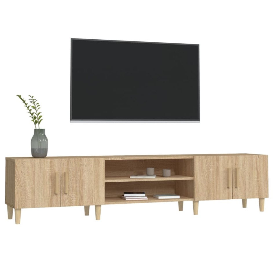 Mueble para TV madera contrachapada roble Sonoma 180x31,5x40