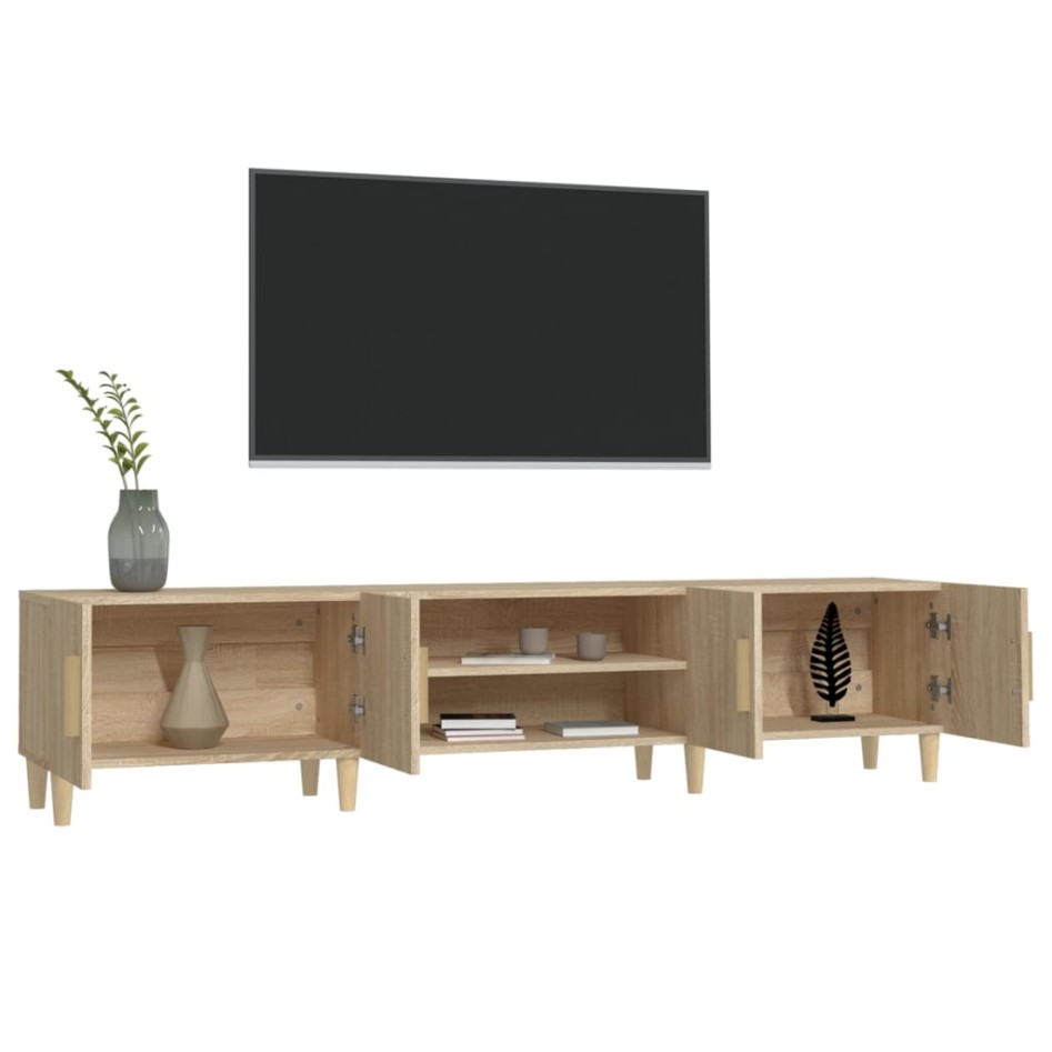 Mueble para TV madera contrachapada roble Sonoma 180x31,5x40