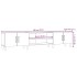 Mueble para TV madera contrachapada roble Sonoma 180x31,5x40