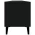 Mueble de TV madera contrachapada negro 180x31,5x40