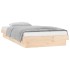 Estructura de cama individual LED sin colchón madera
