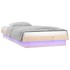 Estructura de cama individual LED sin colchón madera