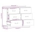 Aparador madera maciza de pino 100x40x75