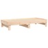 Sofá cama extraíble madera maciza de pino 2x(75x190)