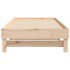 Sofá cama extraíble madera maciza de pino 2x(75x190)