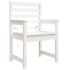 Sillas jardín 2 uds madera maciza pino blanco 60x48x91