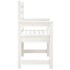 Sillas jardín 2 uds madera maciza pino blanco 60x48x91
