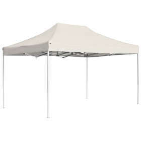 Carpa plegable profesional de aluminio crema 4,5x3