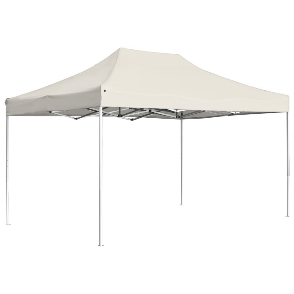 Carpa plegable profesional de aluminio crema 4,5x3